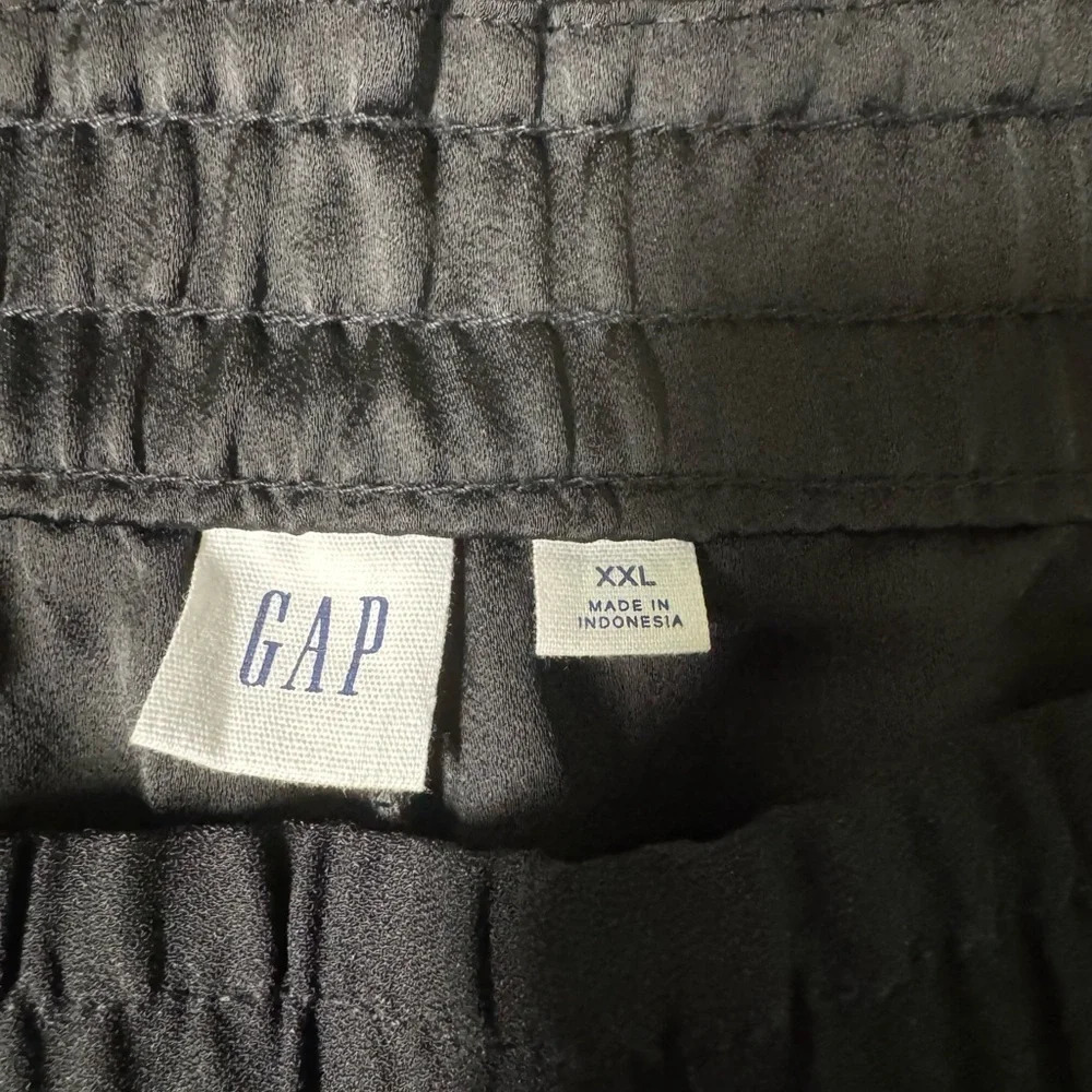 Gap Women’s Black Loose Pants Gathered Tapered Leg Everyday NWT Size XXL - Picture 9 of 11